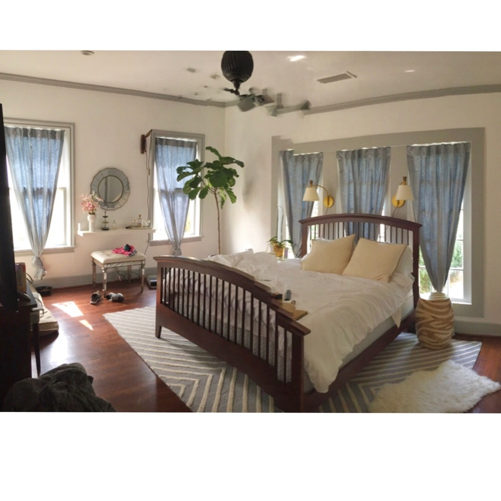 West Elm Luster Velvet Curtains - Dusty Blue - Picture 4 of 5